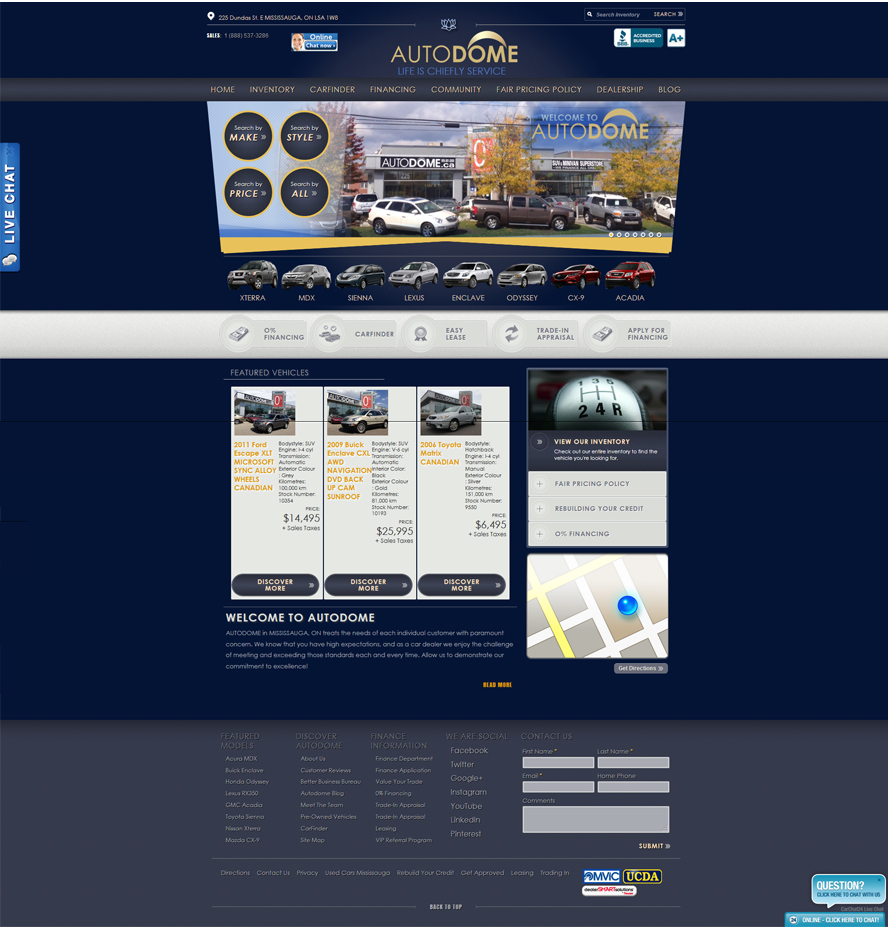 New Autodome Website